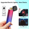 Usb Rechargeable Mini Lighter Bold Tungsten Wire Safety Cigarette Lighter Portable Fast Charging Lighter Gift For Boyfriend