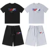 Herren T-Shirts Trainingsanzüge Stock Trapstar T-Shirt Stickerei Beflockung Brief Männer Frauen T-Shirt Set Shorts AnzugHerren