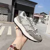 2022 Paris Lacerunner casual shoes women men fashion casual Lace Mesh Sneakers Metal leather texture rivet pattern outdoor running sneaker