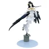 Juegos novedosos Anime Overlord Albedo 28 cm Figura de acción de PVC Estatua de demonio blanco puro Modelo Muñeca Postura voladora Figuras Regalo de Navidad Orname