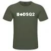 DSQ2 katoen twill stof heren t-shirt korte mouwen zomer gepersonaliseerde mode alle katoen casual print halve mouw