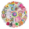 Gift Wrap 50pcs Candy Ranbow Lollipop Stickers For Guitar Notebooks Stationery Notepad Scrapbooking Supplies Adesivos Sticker Aesthetic