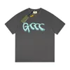 Herrt-shirts Designer Classic Graffiti Letter Print Kort ￤rm T-shirt Original Kvalitet f￶r m￤n och kvinnor P20Y