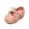 Atletische schoenen CMSOLO Casual Kids Spring Aummer Fashion Princess Girls Soft Leather Bottom Baby Children