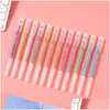 Highlighters 12 Colors/Set Set Highlighter Pen Set Glitter Color Maneing Flash Marker Ding Scripbook Tools DIY Канцелярские магазины Drop D DH3K6