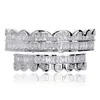 Grillz Dental Grills Nouveau baguette Set Dentales Grillz Top Bottom Sier Couleur bouche Hip Hop Style Bijoux de mode OK YAS1 DHGARDEN DH7MB