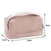 Cosmetic Bags Double Layer Bag Zipper Make Up Handbags Large Capacity Multi-function Portable Vertical Stripe For Weekend Vacation