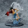 Novelspel One Piece Anime MonkeyDluffy Roronoa Ace PVC Action Model Collection Cool Stunt Figure Toy Gift