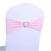 Chair Covers 5pcs Soft Stretch Band Universal Sash With Buckle Elegant Wedding Party Dinner Banquet Event Solid Elastic Home Decoration