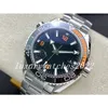 Relógio masculino VS Factory 43mm Laranja Preto Liquidmetal Bezel Cerâmica Automático Cal.8900 Movimento Master Axial Relógios Masculino Aqua Diver 600m Ocean Relógios de Pulso