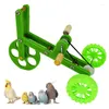 Autres fournitures d'oiseaux Funny Parrot Bike Toy Birds Training Plaything Interactive Accesstes pour la plasconnette Couchatiel Conure Love