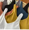 новые uback быстросохнущие наряды для йоги ali gn tank мягкие фитнес-бюстгальтеры укороченные топы женские однотонные жилеты нейлоновые тренировки спортивные со съемными подушечками