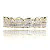 Grillz Dental Grills Personalized White Gold Cz Zirconia Zirconia Teath Hip Hop Vampire Bling Fang Grillz Iced Out Fl Diamond Tooth Ca Dh0ta
