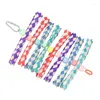 Andra fågelförsörjningar Finger Trap Toys Robust Colorful Easy Installation Chewing Toy Safe For S
