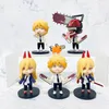 Gry nowatorskie Nowe 11 cm Anime Sai -Sai -Man Rysunek 6PCS