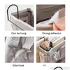 Storage Boxes Bins Bedside Hanging Organizer Pocket Bag Wardrobe Canvas Bedroom Bathroom Magazine Tote Organizador Pouch Drop Deli Dhvip