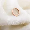 Wedding Rings Korean Fashion Rose Gold Color Stainless Steel For Women Gift Ring With Crystal Woman's Trendy Jewelry