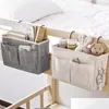 Storage Boxes Bins Bedside Hanging Organizer Pocket Bag Wardrobe Canvas Bedroom Bathroom Magazine Tote Organizador Pouch Drop Deli Dhvip