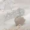 목걸이 귀걸이 세트 신부 티아라 지르콘 절묘한 하이 엔드 웨딩 크라운 모조 다이아몬드 헤드웨어 보석