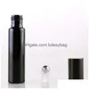 Verpackungsflaschen 5 ml 10 ml Rolle auf Glasflasche Nachfüllbares ätherisches Öl pro tragbare leere Kosmetikbehälter mit Metallrollerkugel DHZ38