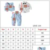 Completi di abbigliamento Maniche lunghe Vestiti per ragazzi Abiti Bambino Bambini Matrimonio Festa formale A righe 15 anni Cappello da bambino Gilet Camicia Ragazzo Drop Delive Dh9Xj