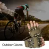 Gants de cyclisme Sport extérieur demi-doigt dur Knuckle écran tactile équipement tactique militaire