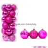 Christmas Decorations 24Pcs 3Cm 4Cm Ball Ornaments Mticolor Xmas Tree Decoration Balls For Holiday Wedding Party Drop Delivery Home Dhedm