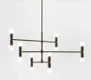 Pendellampor 12 ljus linjär roterbar enkel upphängd ljuslampa vardagsrum sovrum restaurang foajé loft belysning