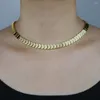 Link armbanden van hoge kwaliteit goud vergulde vrouwen dame verklaring choker ketting bling maan vorm charme tennisketen kettingen wholeslae