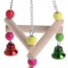 Other Bird Supplies 1PC Pet Hanging Swing Toy Birds Cage Pendant Chew Colorful Parakeet Cockatiel Catch With Bell Chewing Toys