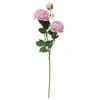 Fleurs décoratives Couronnes Artificielle Western Rose 3 Tête Pivoine Fête De Mariage Décor À La Maison Soie Matériaux Fleur Faux Drop Delivery Dhlce