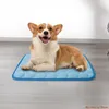 Tapis rafraîchissant d'été pour chiens et chats, niche respirante, coussin de caisse pour animaux de compagnie, coussin de couchage lavable, couverture automatique