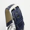 양질의 양질 1884 날짜 자동 기계 남성 시계 Leatcher Blue Dial Wristwatch Men 's Watche Buckle Six-Pin Multi-Functio246o