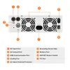 JSDSOLAR 220-240VAC 3000Wハイブリッドソーラーインバーター24V 3KWがMPPT 60Aソーラー充電器純粋正弦波からグリッドソーラーインバーサ