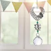 Décorations de noël boule octogonale cristal éclairage pendentif coloré perle suspendu bijoux à bricoler soi-même en plein air carillons éoliens pièces de maison