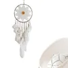 Decoratieve beeldjes droomvanger geweven pluim muur hangende decor voor slaapkamer moderne huis droomvangers cadeau meisjes kinderen vrouwen ornament