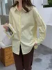 Blusas de mujer HziriP, ropa de trabajo, camisas que combinan con todo, blusas informales holgadas elegantes sólidas para mujer, blusas de manga larga de oficina de otoño 2022 OL