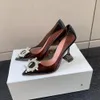 Amina Muaddi Begum Clear Pvc Pumps Shoes Crystal-embellished Spool Stiletto Heels Sandals Slip-on Chaussures Women Luxurys Designers Dress Shoe Evening Heeled