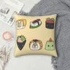 Cuscino Tessili per la casa Biancheria da letto Cuscini Accessori decorativi Quadrato Nessuno sbiadimento Personalizzato Cute Body Sleep Camera da letto Divano Pad Cartoon Foods