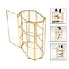 Bijoux Pochettes Sacs Pochettes 3Tier Boîte Verre Maquillage Organisateur Multifonction Vitrine Pour Coiffeuse Décoration Stockage Drop D Dhcxa