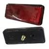 Motorcycle Bike Scooter Quad Red Rectangle Reflective Plate Warning Reflector E7CA