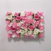 Pannello decorativo per fiori da parete, foglie fatte a mano, fiori di seta artificiale, decorazione da parete per matrimonio, sfondo per baby shower