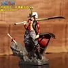 Nieuwheid Games 15 cm Scultures Big anime figuur speelgoed Luffy Dracule Mihawk Model Doll met zwaardanime brinquedos voor geschenken