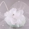 Kopfbedeckungen, schöne Qualität, Sinamay-Hochzeits-Kopfbedeckung für Damen, Kirche, Rennen, Fascinator, Hüte, Stirnband, Netz-Blumen-Haarschmuck, Cocktail-Kopfbedeckung