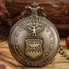 Men Quartz Pocket Watches Alloy United States Military Series Retro Style Round White Dial Pendant Watch Necklace Chain Clock Gift2264