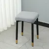 Chair Covers Square Stool Cover Home Cotton Elastic Living Room Protective Wood Dust Protection