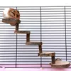 Autres fournitures d'oiseaux Hamster échelle en bois jouet escalade escaliers oiseaux perroquet exercice perches support plate-forme soins des dents molaires jouets cage