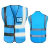 Reflecterend Vest HI Zichtbaarheid Reflecterend Veiligheid Vest met strips en 5 zakken Constructiewerk Uniform ANSI Klasse 2 Standaard