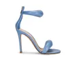 Lyxdesigner Stiletto Sandaler f￶r kvinnors kl￤nningsskor Rossi- Zip High Heeled Quality ￤kta l￤der fashionabla bekv￤ma h￤l Roma Sandal 35-43
