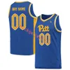 College Basketball Wears Mens Youth Pittsburgh Panthers Custom Stitched Basketball Jersey 5 Nate Santos 25 Guillermo Diaz Graham 31 Jorge Diaz Graham 33 Fede